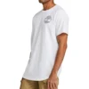 Timberland Freizeit-T-Shirt mit Rundhalsausschnitt und Aufdruck, kurzärmelig, weiß