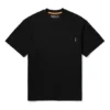 Timberland Gelb gemustertes Cargo-Shirt mit Rundhalsausschnitt und Shorts, Schwarz