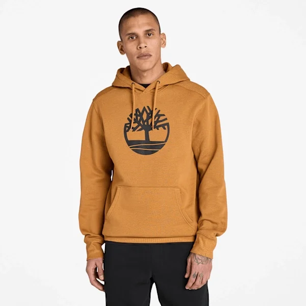 Timberland Hoodie mit Baum-Logo – Weizen/Schwarz Timberland Hoodie mit Baum-Logo – Weizen/Schwarz