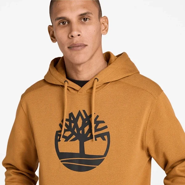 Timberland Hoodie mit Baum-Logo – Weizen/Schwarz Timberland Hoodie mit Baum-Logo – Weizen/Schwarz