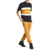 Timberland Kontrastfarbene Nähte Color Block Shorts mit Kurzarm Schwarz