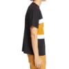 Timberland Kontrastfarbene Nähte Color Block Shorts mit Kurzarm Schwarz