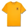Timberland Kurzarm-Shirt mit Rückenmuster, orange