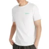 Timberland Kurzarm-Shirt mit Rundhalsausschnitt und Rückenaufdruck, Weiß