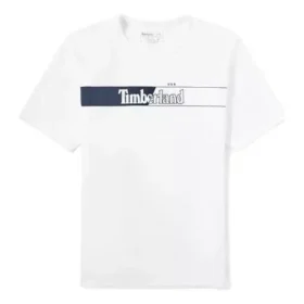 Timberland Logo-Aufdruck Kurzarm Weiß
