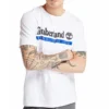Timberland Logo-Aufdruck Kurzarm Weiß
