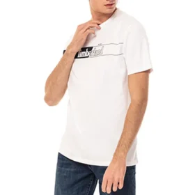 Timberland Logo-Aufdruck Kurzarm Weiß