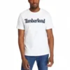 Timberland Logo-Aufdruck Kurzarm Weiß