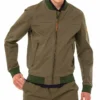 Timberland Logo Pocket Zipper Jacke Waldgrün