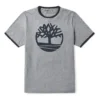 Timberland Logo-Print Kurzarm Grau