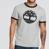 Timberland Logo-Print Kurzarm Grau