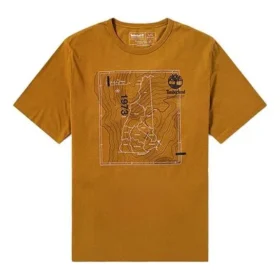 Timberland Map Pattern Printing Kurzarm Small
