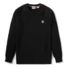 Timberland Pullover mit Rundhalsausschnitt und gesticktem Logo, Schwarz