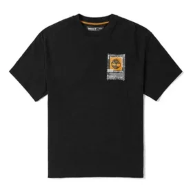 Timberland Rundhals-Shirt mit Aufdruck, Schwarz Timberland Rundhals-Shirt mit Aufdruck, Schwarz