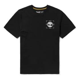 Timberland Rundhals-Sport-Shorts mit Kurzarm Schwarz
