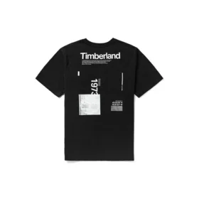 Timberland Rundhals-Sport-Shorts mit Kurzarm Schwarz