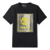 Timberland Rundhals-T-Shirt mit Aufdruck, kurzärmelig, Schwarz