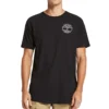 Timberland Rundhals-T-Shirt mit Aufdruck, kurzärmelig, Schwarz