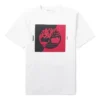Timberland Rundhals-T-Shirt mit Aufdruck, kurzärmelig, weiß