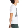 Timberland Rundhals-T-Shirt mit Aufdruck, kurzärmelig, weiß