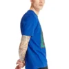 Timberland Rundhalsausschnitt mit Aufdruck, kurzärmelig, blau