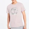 Timberland Rundhalsausschnitt mit Aufdruck, kurzärmelig, rosa