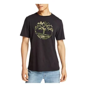 Timberland Short Sleeve mit Aufdruck, Schwarz