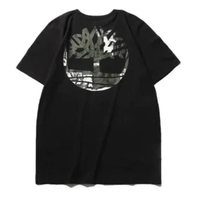 Timberland SS20 Basic Logo-Print Kurzarm-T-Shirt Schwarz