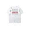 Timberland SS20 bedrucktes Rundhals-Shorts-Shirt Weiß
