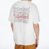 Timberland SS20 bedrucktes Rundhals-Shorts-Shirt Weiß
