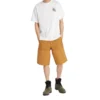 Timberland SS20 bedrucktes Rundhals-Shorts-Shirt Weiß