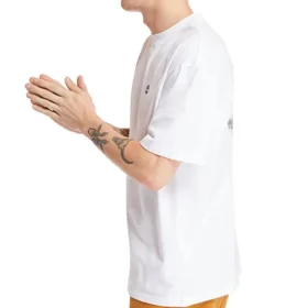Timberland SS20 Casual Rundhalsausschnitt Weiß Bedruckt Shorts Weiß