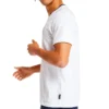 Timberland SS20 CoolMax Logo Shorts mit Kurzarm und Rundhalsausschnitt, Weiß