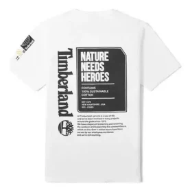 Timberland SS20 Earth Series Printing Shorts-Shirt Weiß