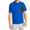 Timberland SS20 Hollow Out Zipper Pocket Printing Kurzarm-Shirt Blau