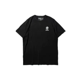 Timberland SS20 Logo-Print Kurzarm-Shirt Schwarz