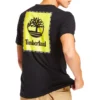 Timberland SS20 Logo-Print Kurzarm-Shirt Schwarz