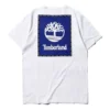 Timberland SS20 Logo-Print Kurzarm Weiß