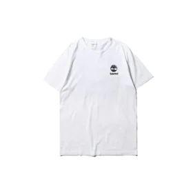Timberland SS20 Logo-Print Kurzarm Weiß