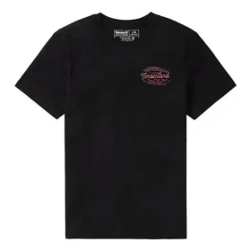 Timberland SS20 Rundhals-T-Shirt mit Aufdruck, kurzärmelig, Schwarz