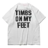 Timberland SS20 Slogan-Print Kurzarm-Shirt Weiß