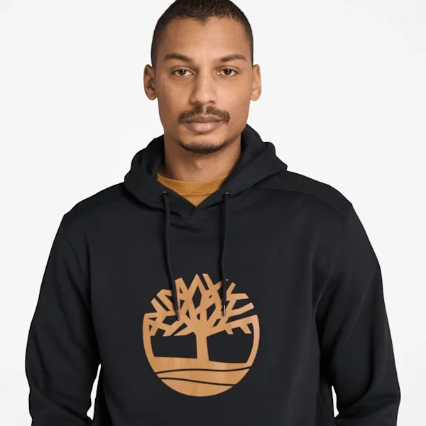 Timberland Tree Logo Hoodie – Schwarz/Weizen Timberland Tree Logo Hoodie – Schwarz/Weizen