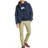 Timberland wasserdichte Kapuzenjacke mit Reißverschluss Blau