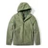 Timberland wasserdichte Kapuzenjacke mit Reißverschluss, grün