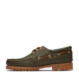 Timberland x Aim Leon Dore Handgenähte Bootsschuhe mit drei Ösen und Profilsohle „Grape Leaf“