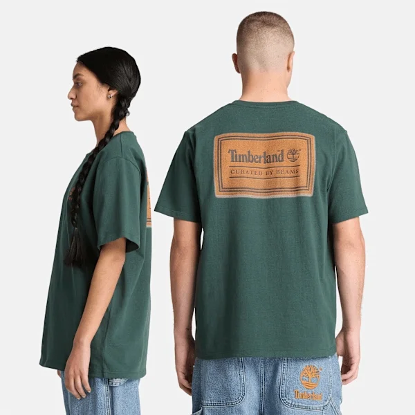 Timberland® X Beams Baumwoll-T-Shirt mit Aufdruck Timberland® X Beams Baumwoll-T-Shirt mit Aufdruck