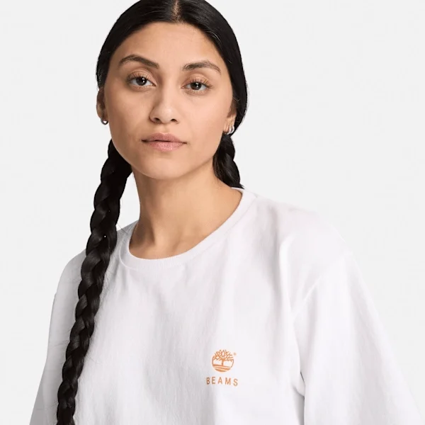 Timberland® X Beams Baumwoll-T-Shirt mit Aufdruck Timberland® X Beams Baumwoll-T-Shirt mit Aufdruck