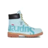 Timberland x Supreme 6-Inch-Wasserdichte Stiefel „Blau mit Logo“