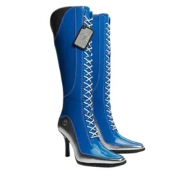 Timberland x Veneda Carter 14-Zoll-Schnürstiefel mit Reißverschluss „Bright Blue“
