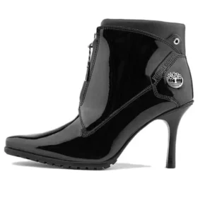 Timberland x Veneda Carter Zip Stiefel „Schwarzes Lackleder“